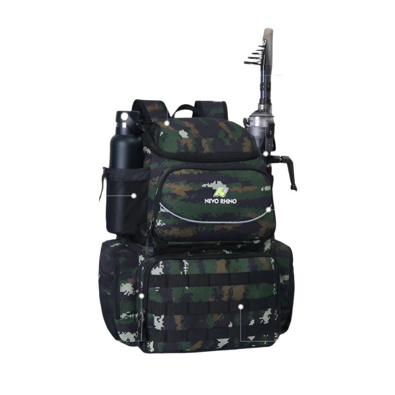 Fishing Backpack with 4 Tackle Boxes-0
