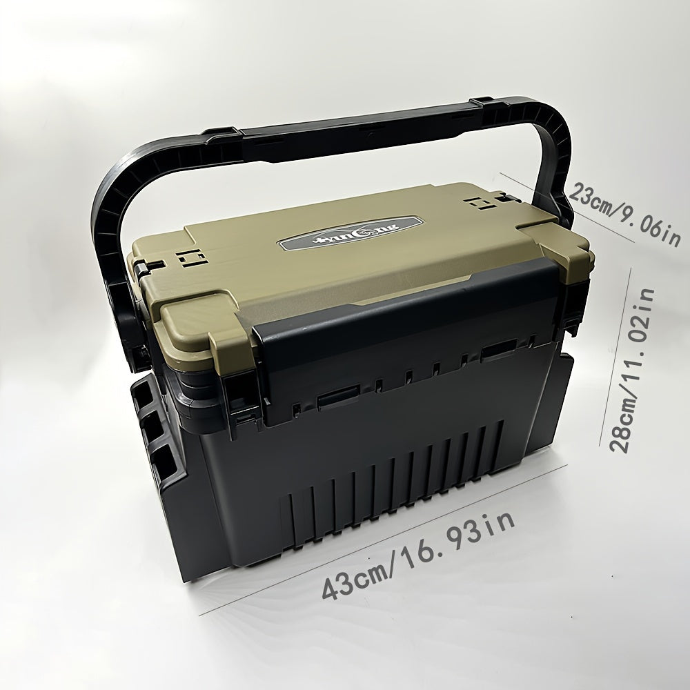 Double-Layer Outdoor Storage Box with Adjustable Dividers-2