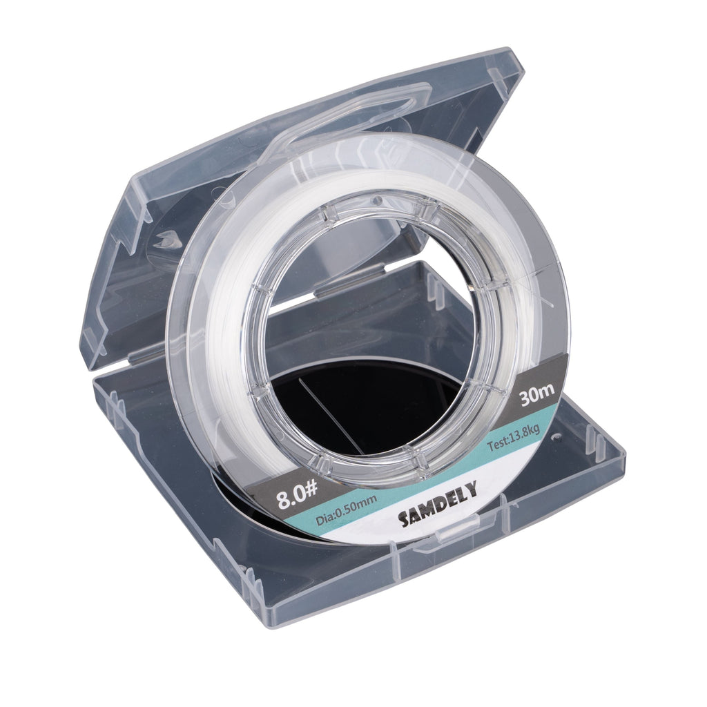 Samdely Clear Fluorocarbon Leader, #4.0, 15lb, 30Mtr-1