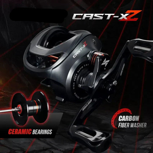 Baitcasting 9KG Drag Reel Dual Bearing System Right Hand Black-1