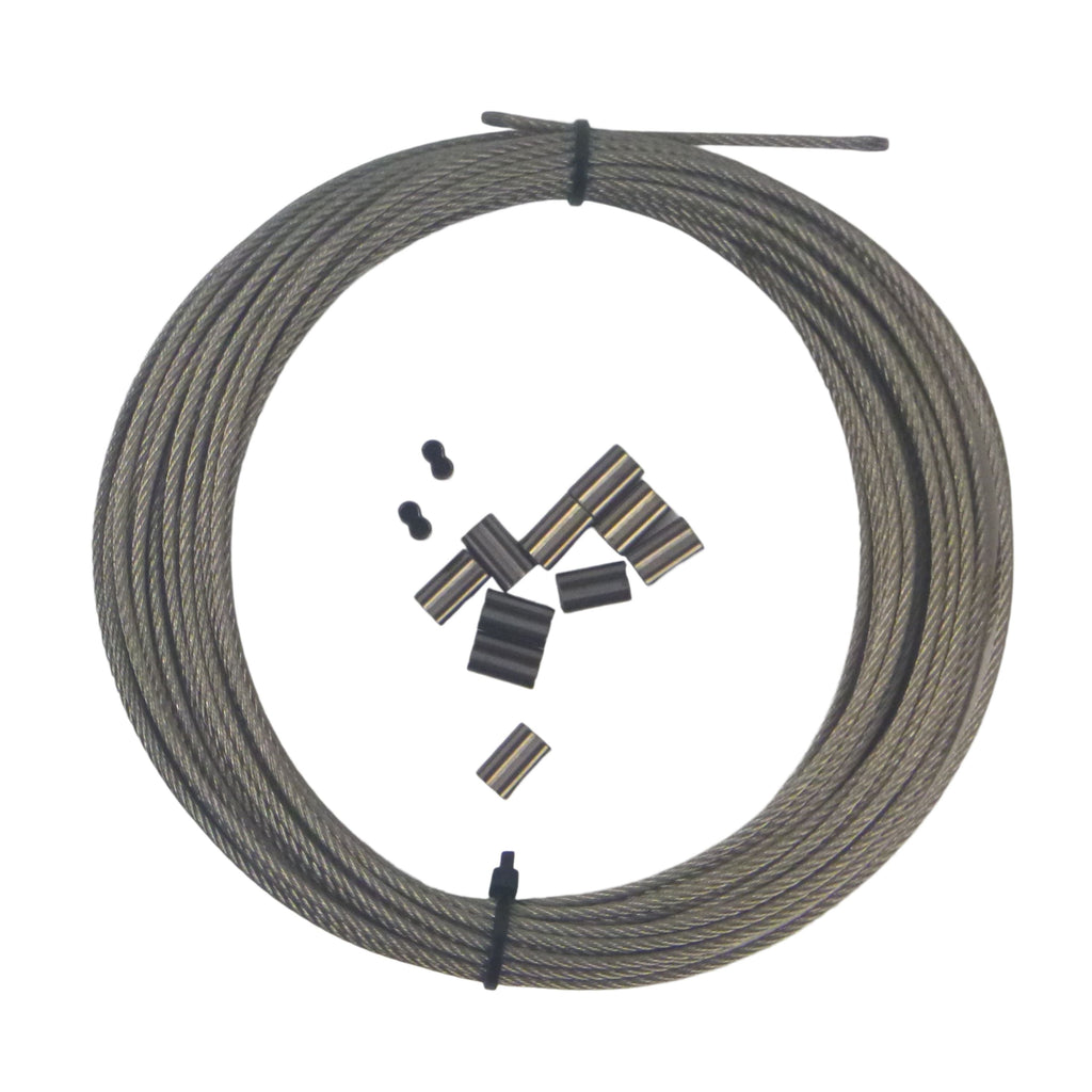 Swimerz 49 Strand Stainless Steel Trace Wire, 180lb, 30ft-1