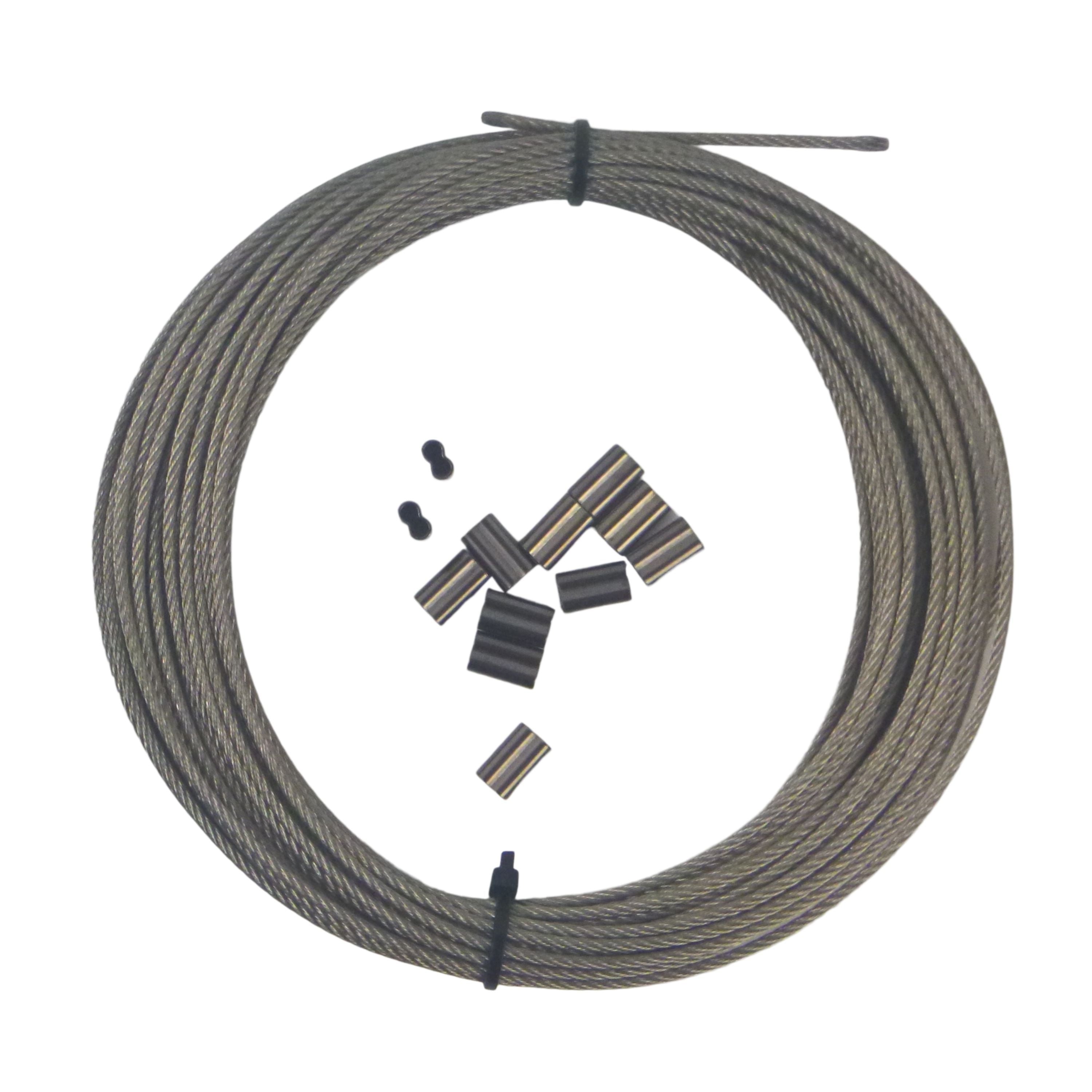 Swimerz 49 Strand Stainless Steel Trace Wire, 180lb, 30ft-1