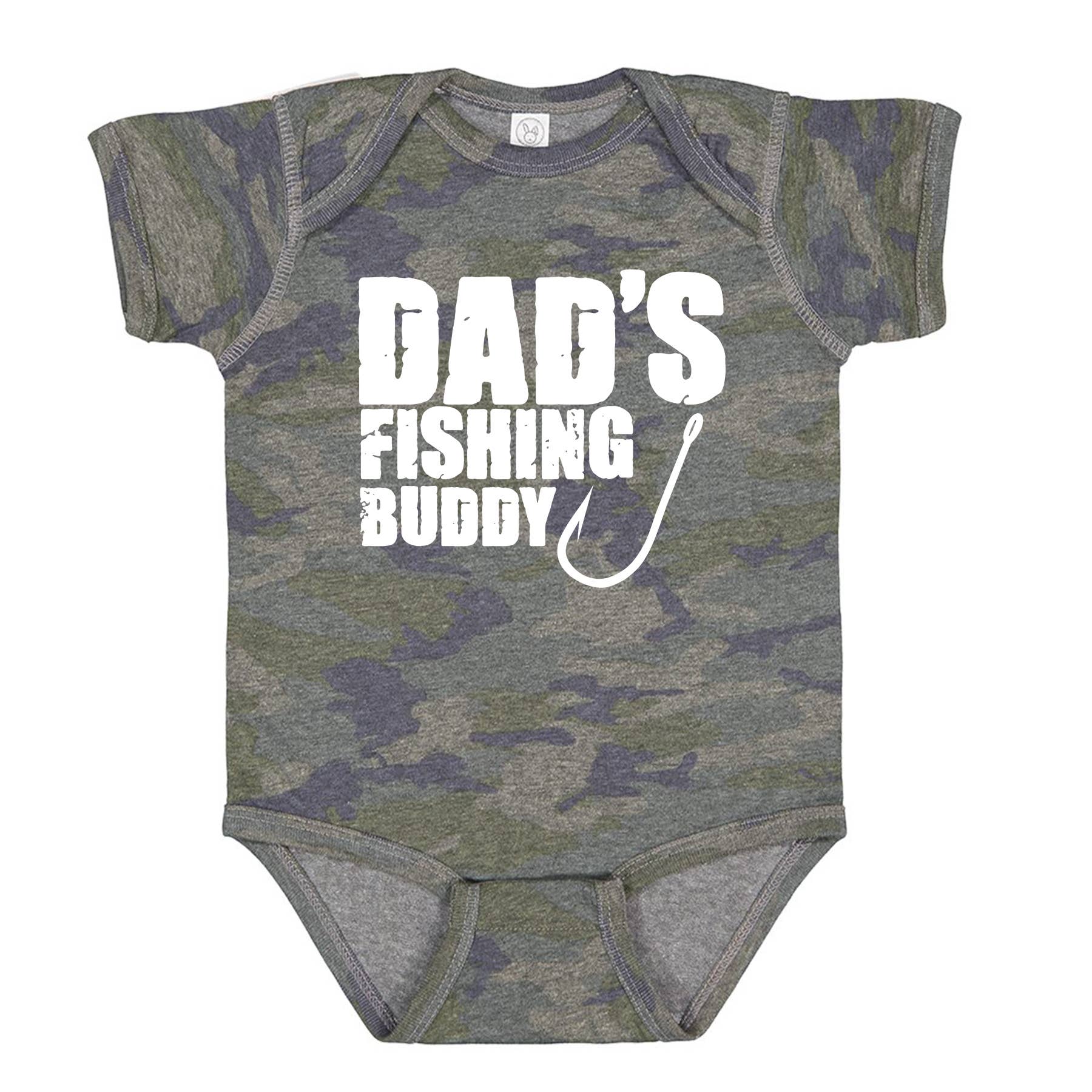 Dad's Fishing Buddy Baby/Toddler Onesie-7